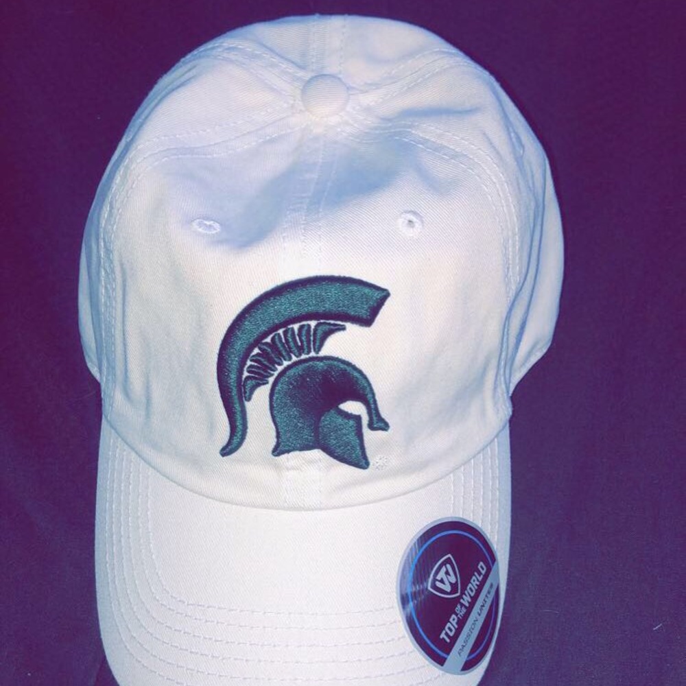 White Michigan State Hat